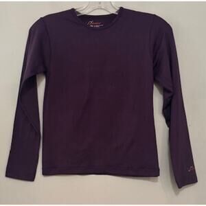WATSON'S Girls Purple Activewear Compression Base Layer Top Medium 10-12
